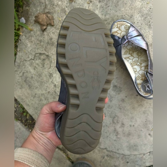 Fly London Yakin Pewter Wedge, size 38 - Picture 7 of 9